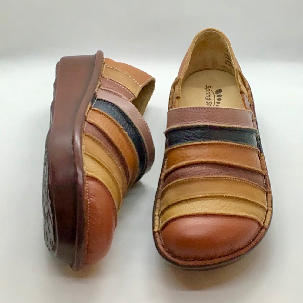 Spring Step Firefly Women’s Leather Clogs NWOT
